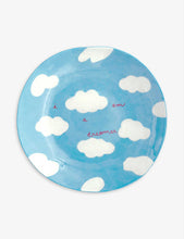 Dreamer hand-painted ceramic fruit bowl 36cm