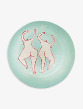 Dancing Queen hand-painted ceramic plate 26cm