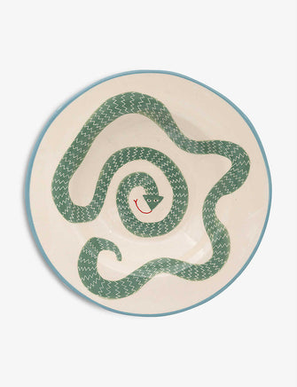 Sneaky You hand-painted ceramic plate 26cm