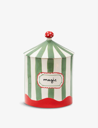 Magic Box hand-painted ceramic storage jar 22cm