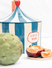 Love Box hand-painted ceramic storage jar 23cm