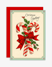 Candy Canes Christmas cards pack of six