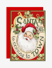 Santa's Coming To Town Christmas cards pack of six