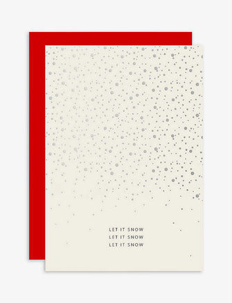 Let It Snow Christmas cards pack of six