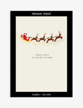 Santa's Coming Town Christmas cards pack of six