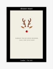 Rudolph Christmas cards pack of six