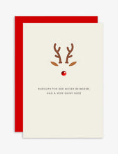 Rudolph Christmas cards pack of six