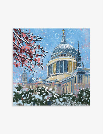 St Paul's In The Snow Christmas card pack of eight