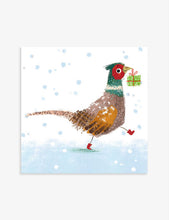 Running Pheasant Christmas cards pack of eight