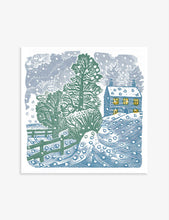 V&A Winter Snow Christmas cards 13cm x 13cm pack of 8