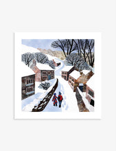 Christmas Fayre Snow Hamlet Christmas cards 13cm x 13cm pack of 8