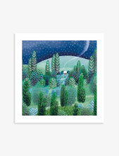 Christmas Fayre Forest House Christmas cards 13cm x 13cm pack of 8