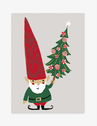 Christmas Classic Little Christmas Gnome Christmas 17cm x 13cm pack of 8