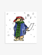 Illustrated Christmas Paddington Christmas cards 14cm x 14cm pack of 8