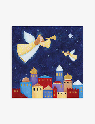 Christmas Classics Angel Over Bethlehem 13cm x 13cm pack of 8