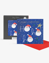 Ho ho ho Christmas cards set of five