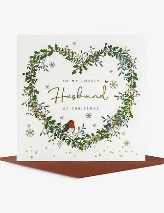 Lovely Husband luxury Christmas card