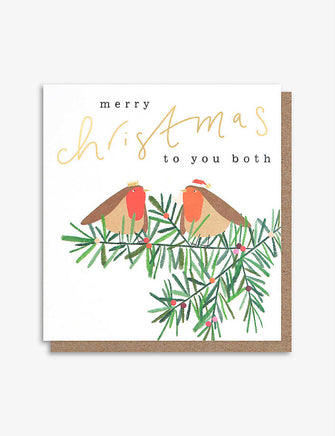 Merry Christmas To You Both Christmas card 14.6cm x 14cm