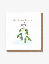 Christmas Kisses Christmas card 14.6cm x 14cm