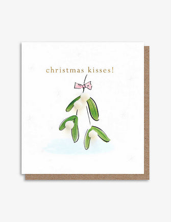 Christmas Kisses Christmas card 14.6cm x 14cm