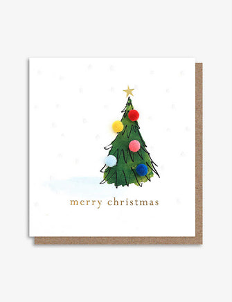 Merry Christmas Tree Christmas card 14.6cm x 14cm