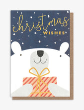 Christmas Wishes Polar Bear small Christmas cards pack of 10