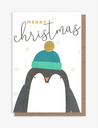 Christmas Wishes Penguin small Christmas cards pack of 10