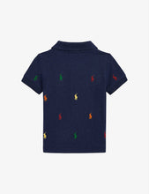 Logo-embroidered cotton polo shirt 3-18 months