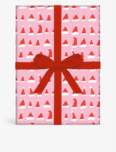 Santa hats wrapping paper 50cm x 70cm set of five