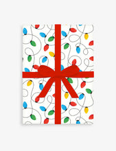 Christmas Lights wrapping paper 50cm x 70cm set of five