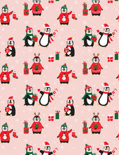 Penguin wrapping paper 50cm x 70cm set of five