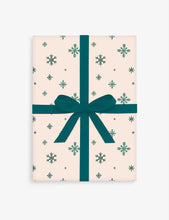 Retro snowflakes wrapping paper 50cm x 70cm set of five