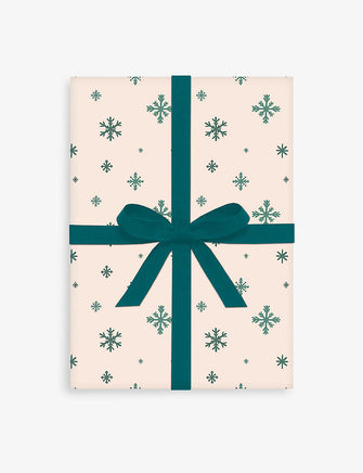Retro snowflakes wrapping paper 50cm x 70cm set of five