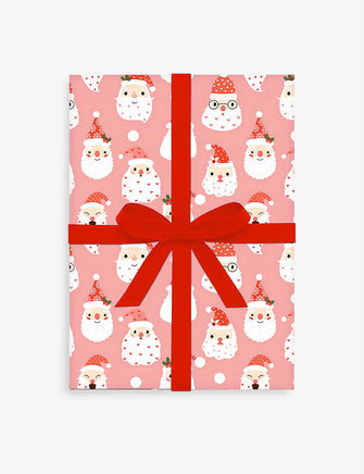 Santa wrapping paper 50cm x 70cm set of five