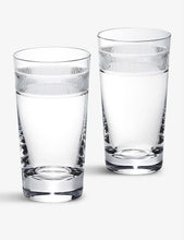 Langley crystal highball glasses set of two