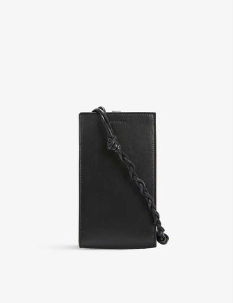 Tangle leather cross-body phone case