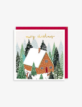 Merry Christmas greetings card 15cm x 15cm