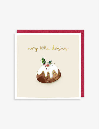 Merry Little Christmas greetings card 15cm x 15cm