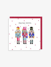 Christmas Crackers greetings card 15cm x 15cm