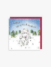 Brother Lots of Love at Christmas greetings card 15cm x 15cm