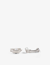 Deep Paper boat silver-plated cufflinks