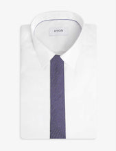 Lineaa mini-chevron silk tie