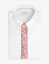 Wavie graphic-pattern silk tie