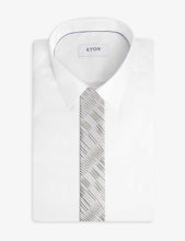 Buy Wavie graphic-pattern silk tie