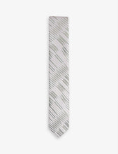 Buy Wavie graphic-pattern silk tie