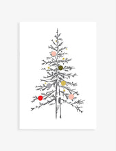 Tree Christmas card 12.3cm x 8.8cm