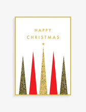 Geometric-tree Christmas card 12.3cm x 8.8cm