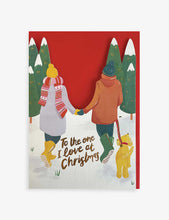 To The One I Love Christmas card 17.2cm x 12.5cm