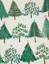 Festive Trees graphic-print recycled wrapping paper 2m
