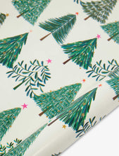 Festive Trees graphic-print recycled wrapping paper 2m